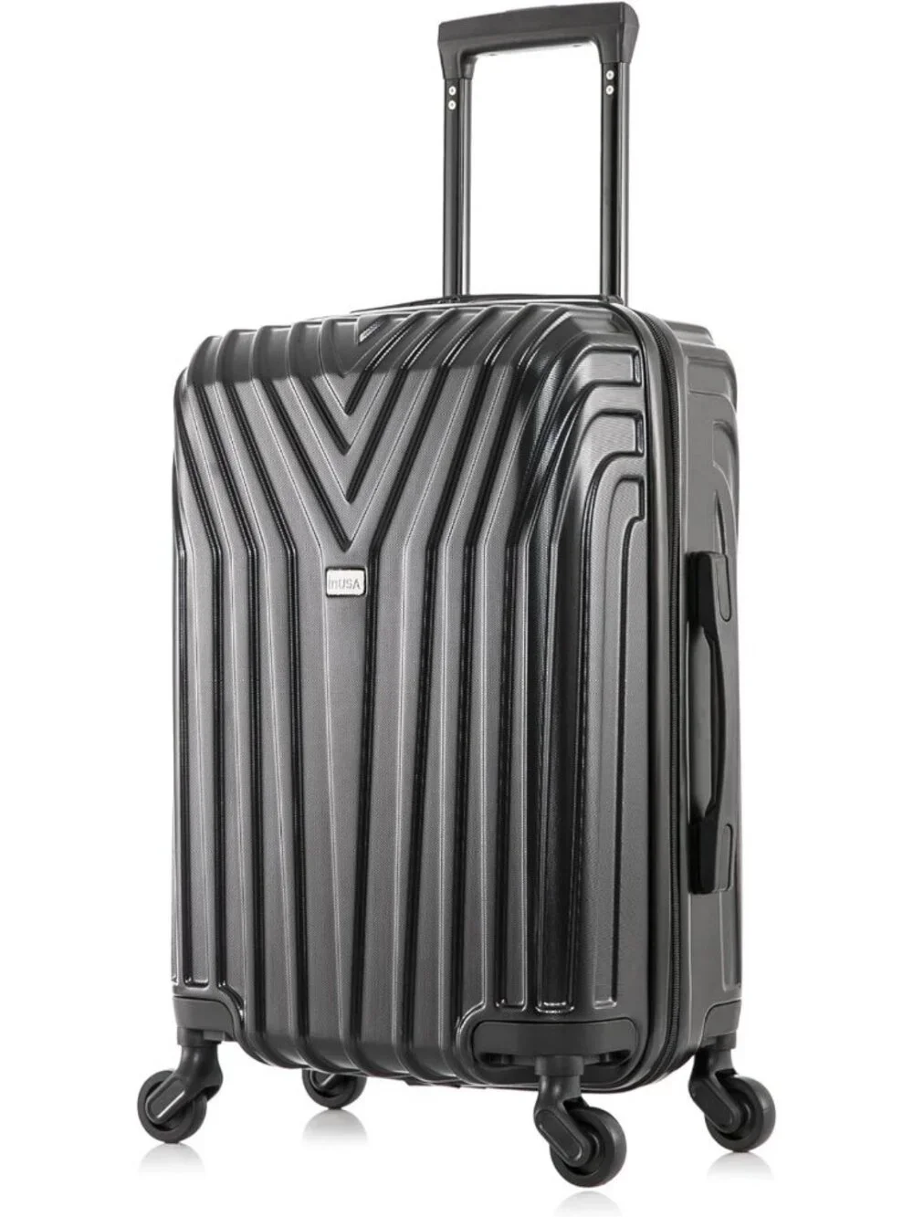 Lightweight 20-Inch Carry-On Hardside Spinner Luggage - Stylish Black Travel Bag